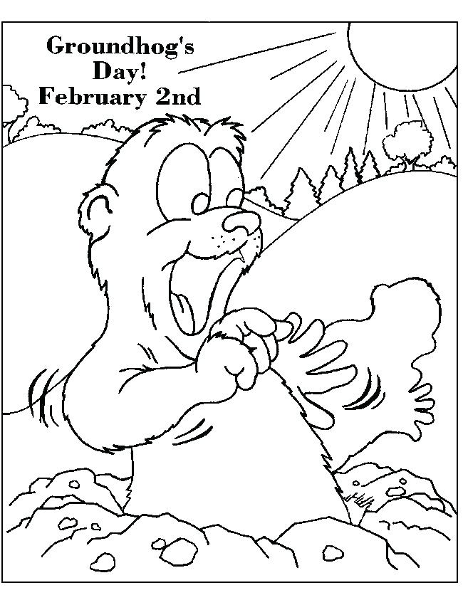 Groundhog Printable Coloring Pages At GetColorings Free Printable