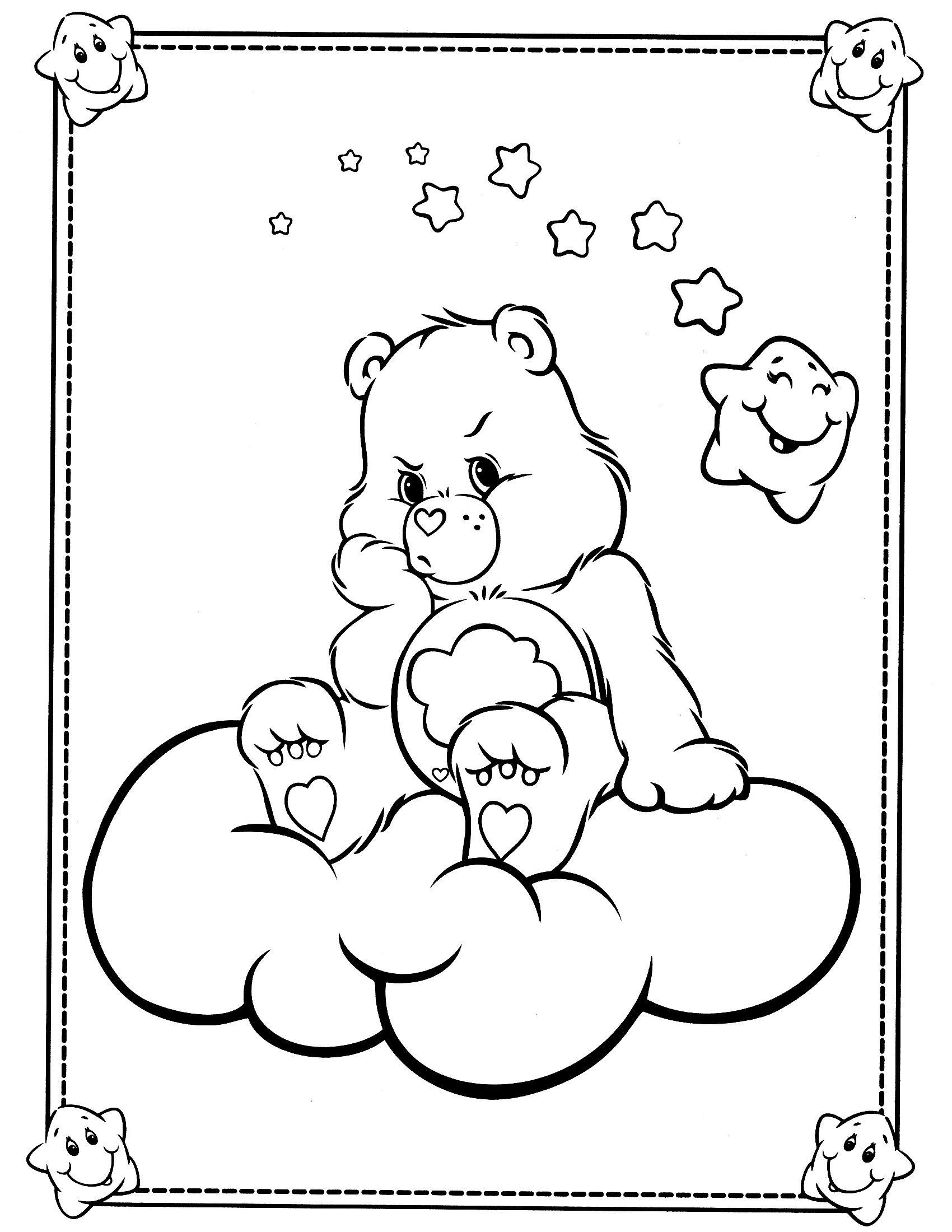 Grumpy Care Bear Coloring Pages at GetColorings.com | Free printable