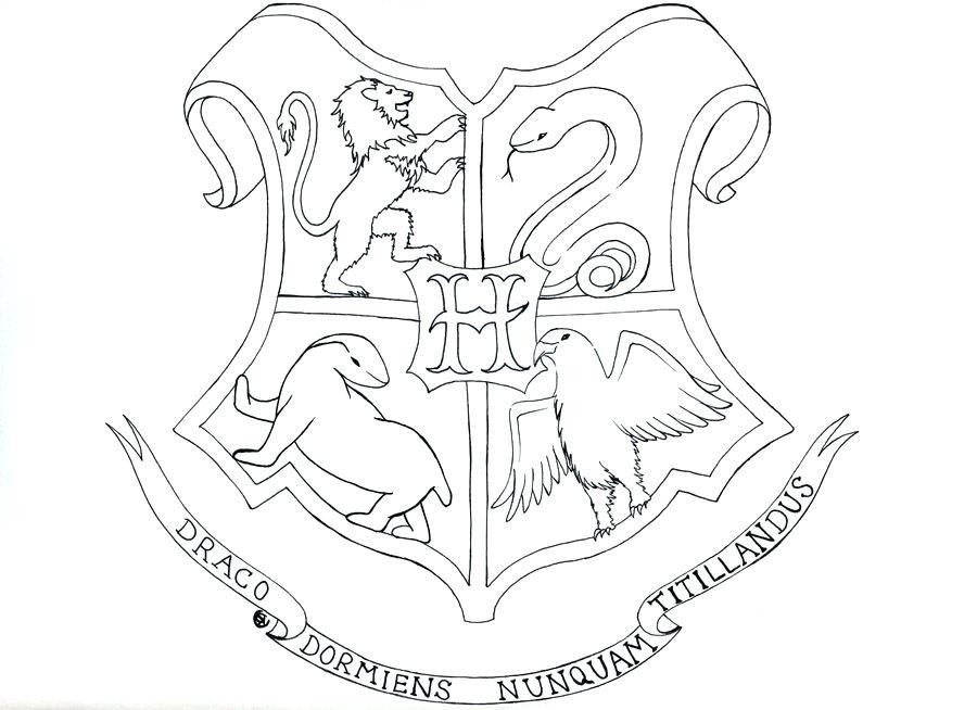 Gryffindor Crest Coloring Pages at GetColorings.com | Free printable