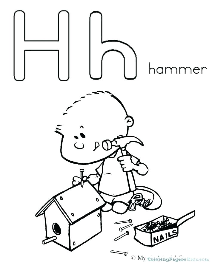 H Coloring Page at GetColorings.com | Free printable colorings pages to