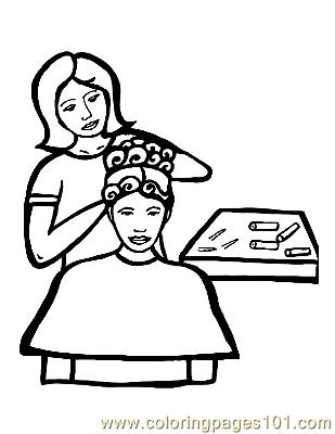 Hairdresser Coloring Pages at GetColorings.com | Free printable