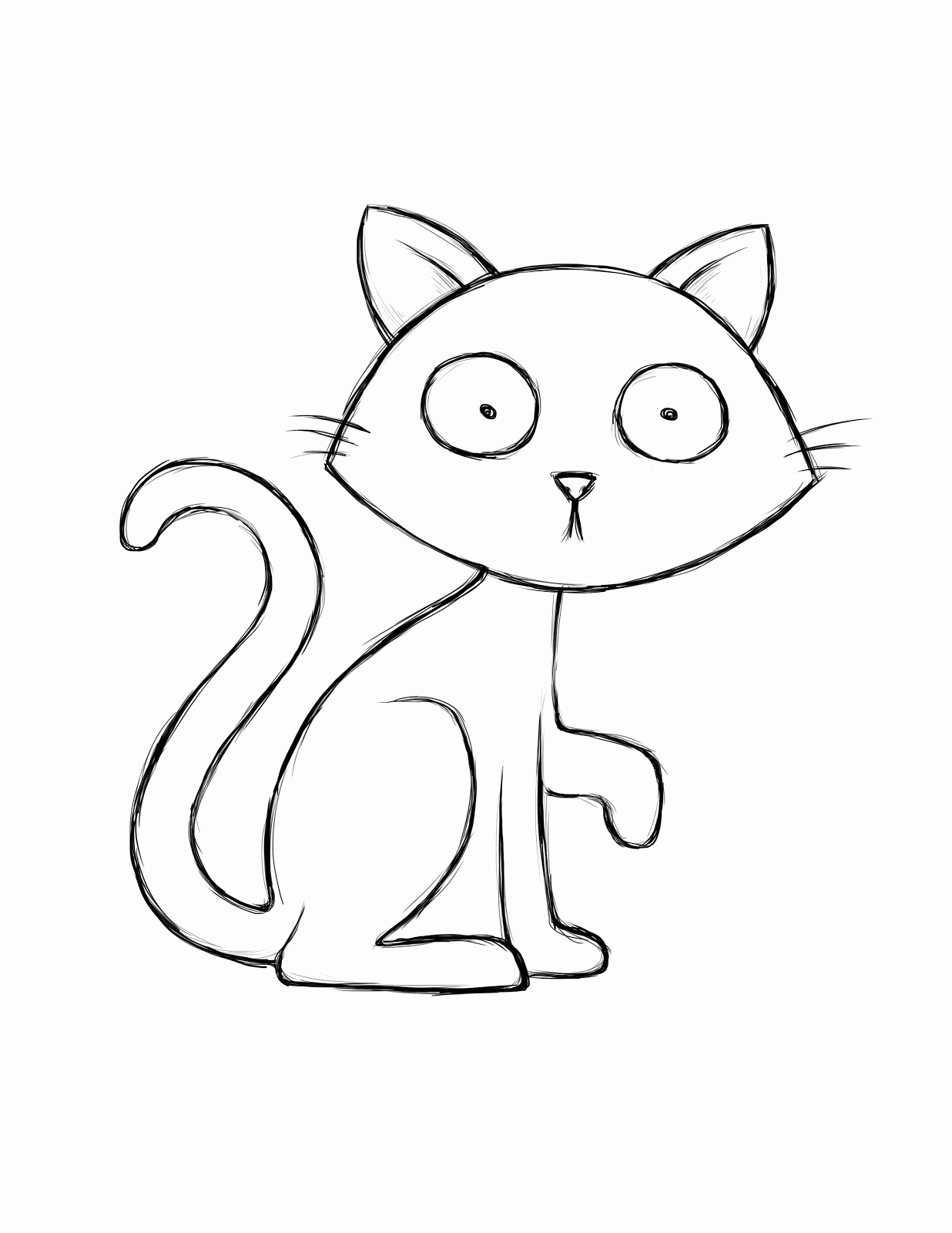 Halloween Black Cat Coloring Pages at GetColorings.com | Free printable