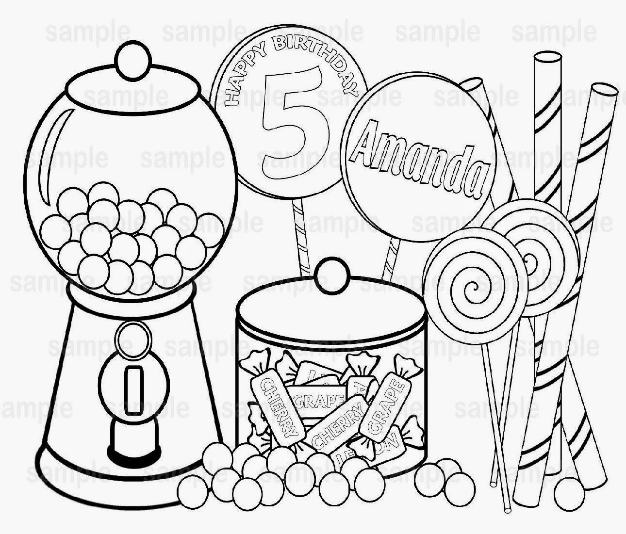 Halloween Candy Coloring Pages at GetColorings.com | Free printable colorings pages to print and ...