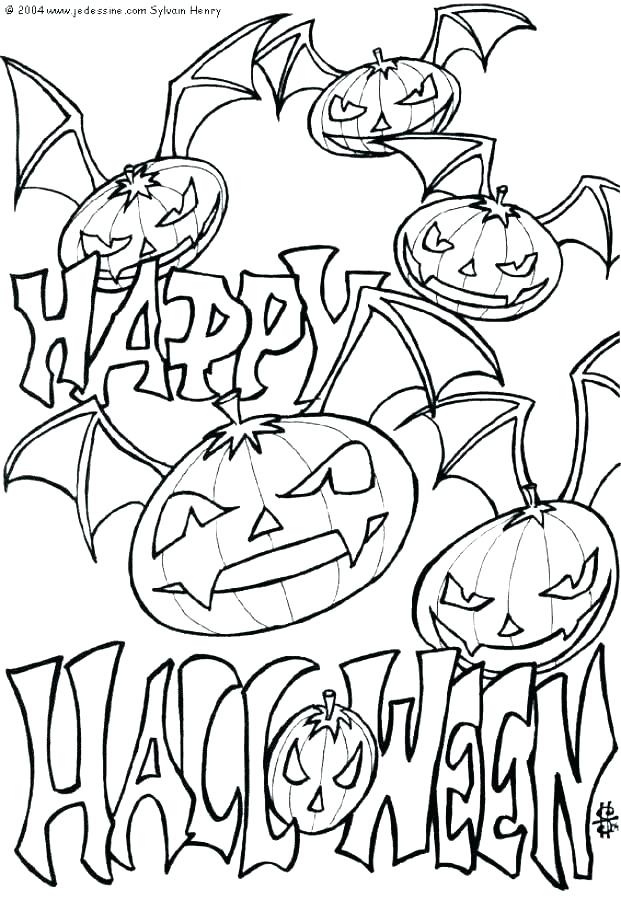 Halloween Coloring Pages For Older Students at GetColorings.com | Free