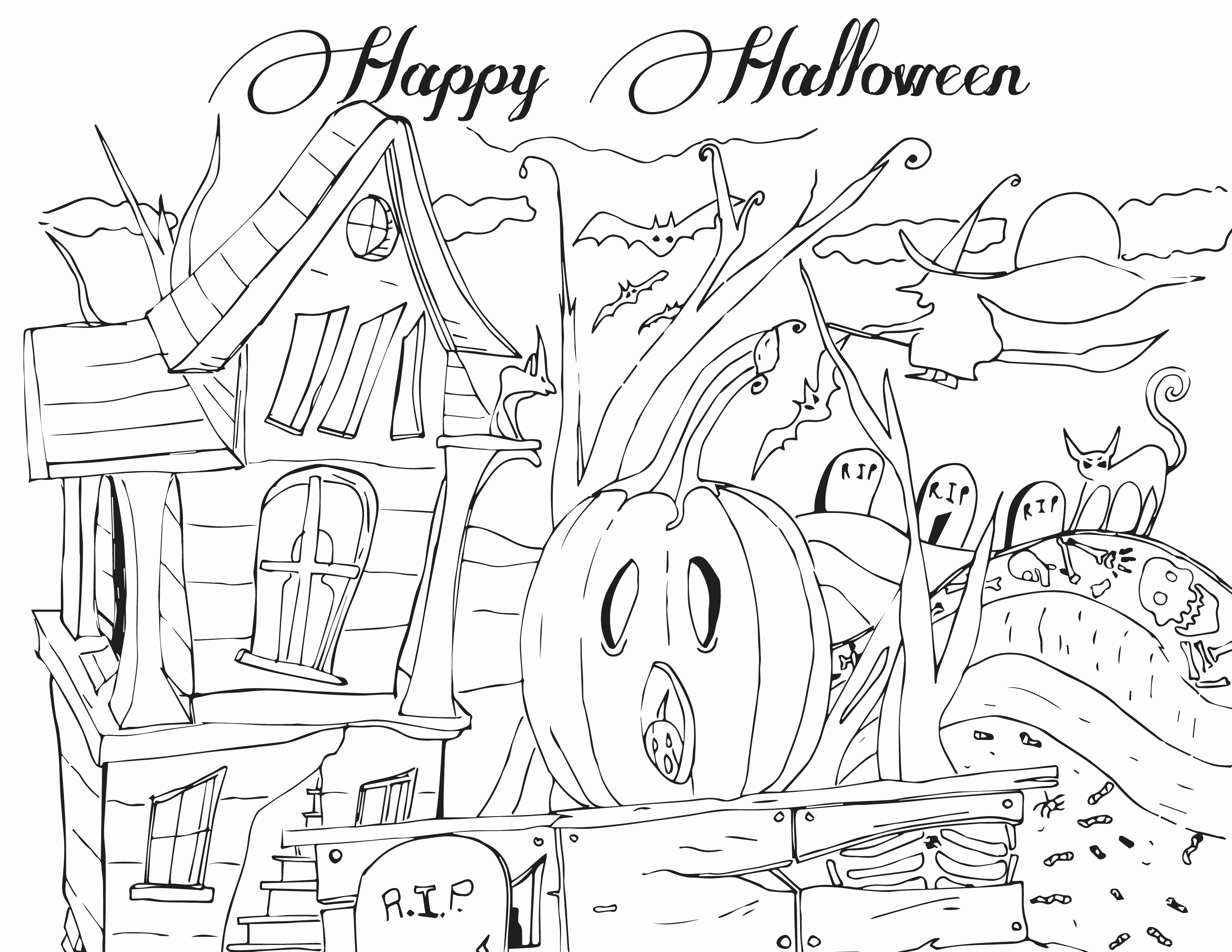 Halloween Coloring Pages Games at Free printable