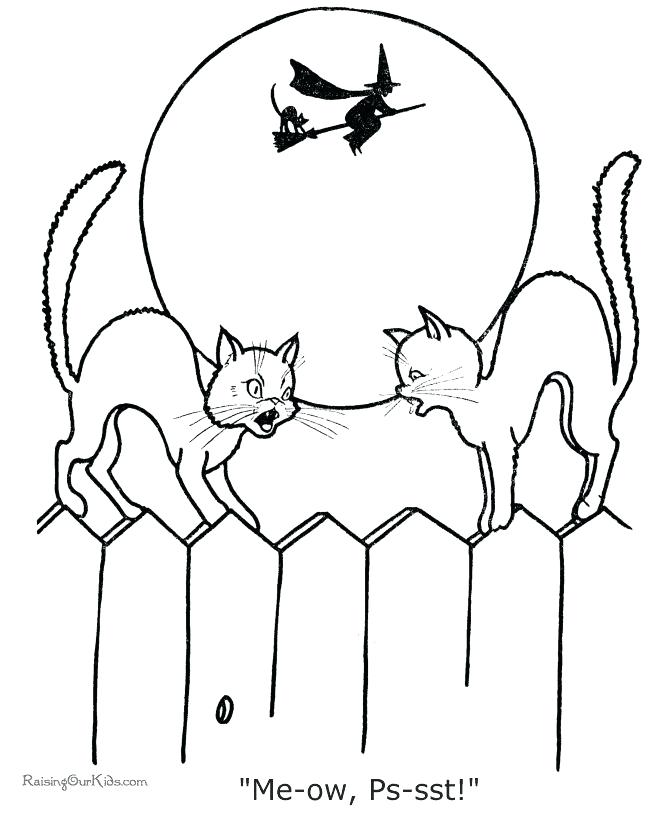 Halloween Kitty Coloring Pages at GetColorings.com | Free printable