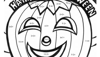 Halloween Math Coloring Pages at GetColorings.com | Free printable