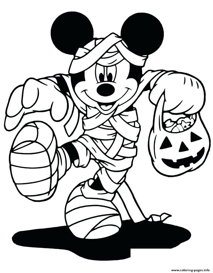 Halloween Mummy Coloring Pages at Free printable