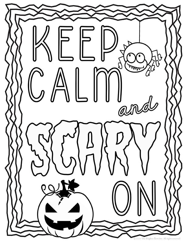 Halloween Themed Coloring Pages at GetColorings.com | Free printable