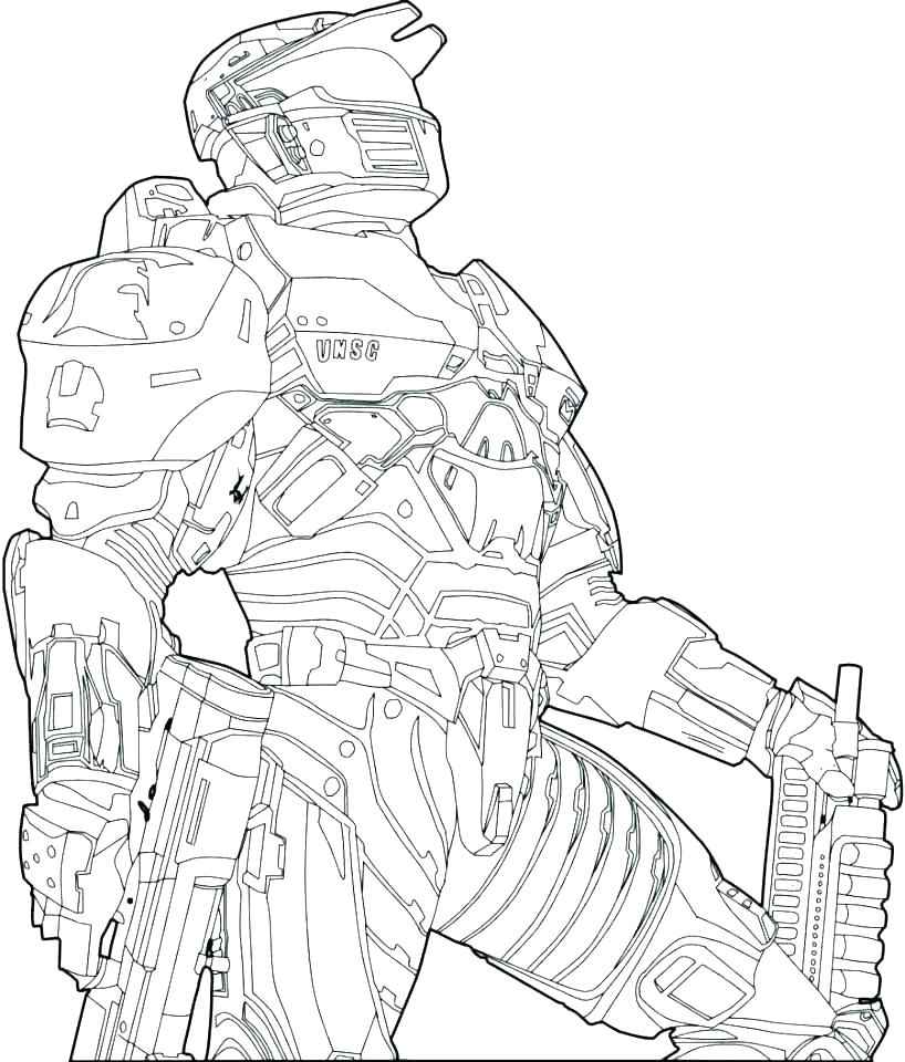 Halo 4 Master Chief Coloring Pages at GetColorings.com ...