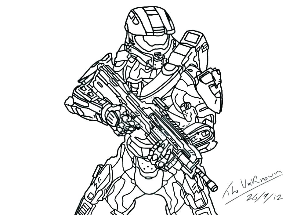 Halo Spartan Coloring Pages at GetColorings.com | Free printable