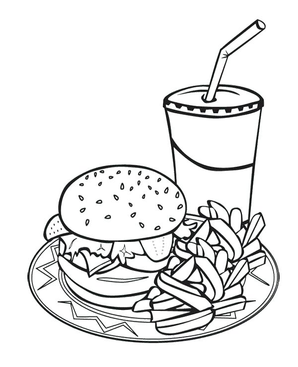 Hamburger Coloring Page At GetColorings Free Printable Colorings