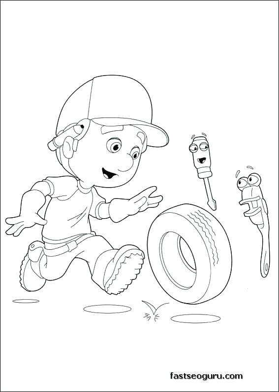 Handy Manny Tools Coloring Pages at GetColorings.com | Free printable