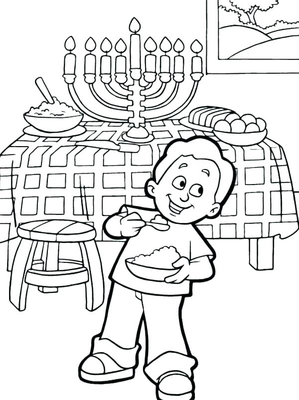 Hanukkah Coloring Pages Printable at