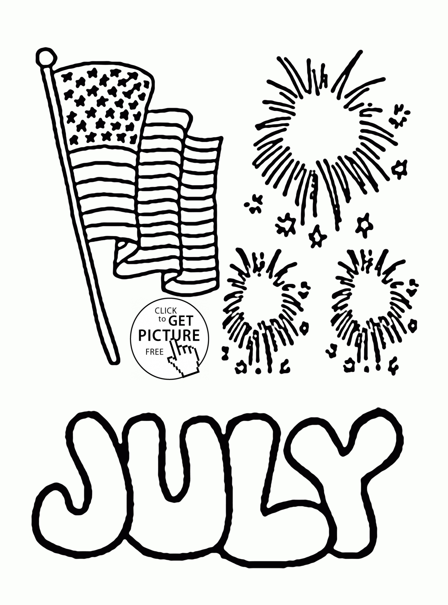 Happy 4th Of July Coloring Pages at GetColorings.com | Free printable