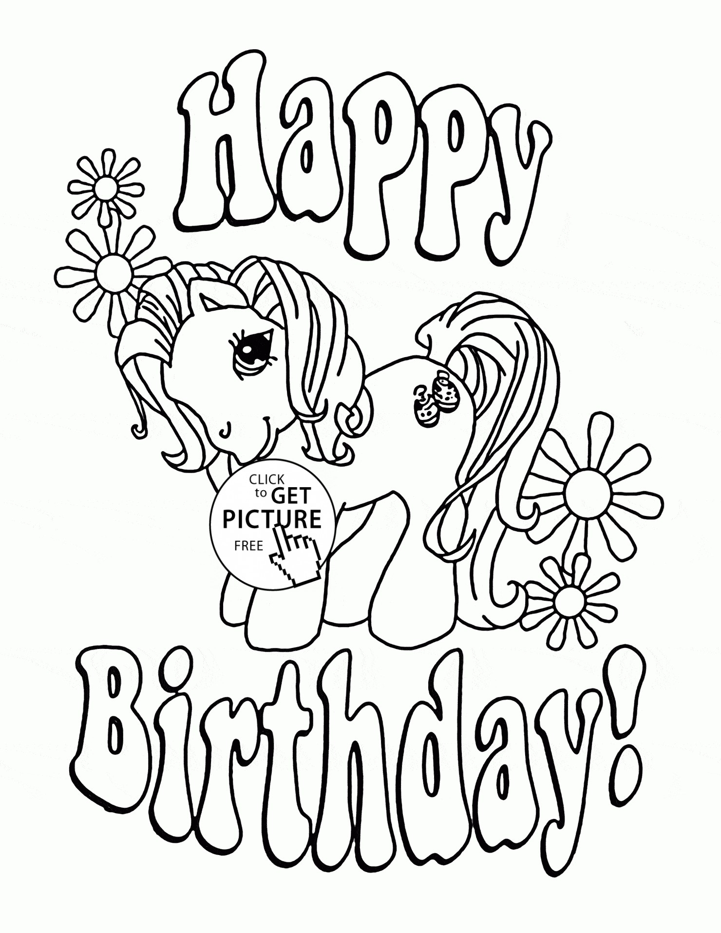 Happy Birthday Brother Coloring Pages at Free