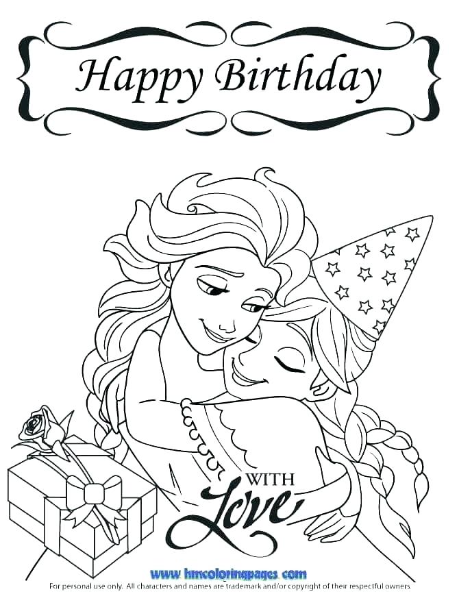 Happy Birthday Card Printable Coloring Pages at GetColorings.com | Free