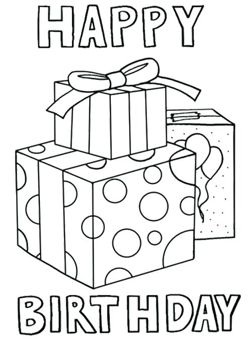 Happy Birthday Card Printable Coloring Pages at Free