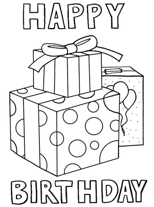 Happy Birthday Card Printable Coloring Pages at GetColorings.com | Free