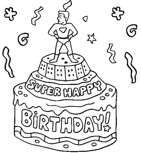 Happy Birthday Card Printable Coloring Pages At GetColorings Free 