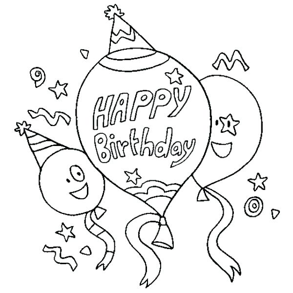 Happy Birthday Card Printable Coloring Pages At GetColorings Free 