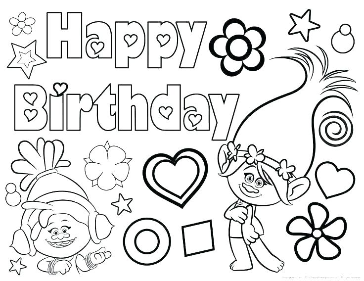 Happy Birthday Coloring Pages Disney at GetColorings.com ...
