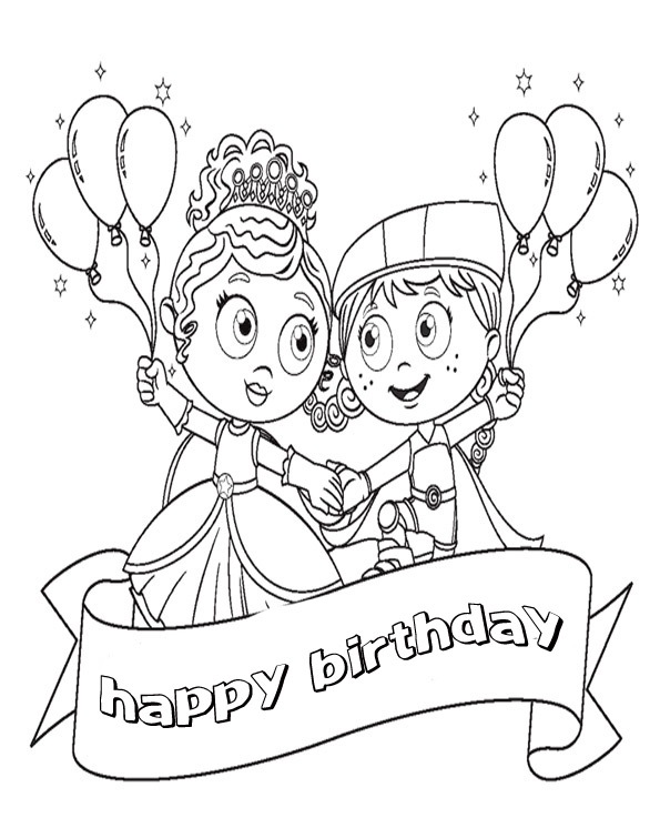 Happy Birthday Coloring Pages Disney at GetColorings.com ...