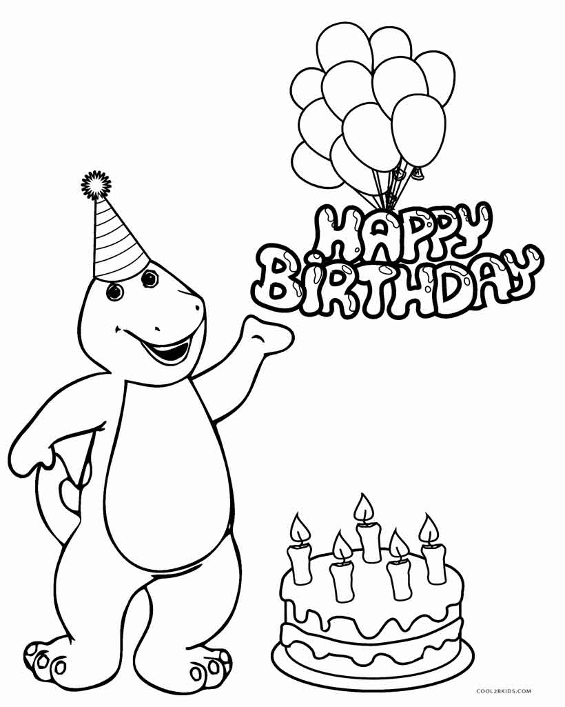 Happy Birthday Coloring Pages For Kids at GetColorings.com ...