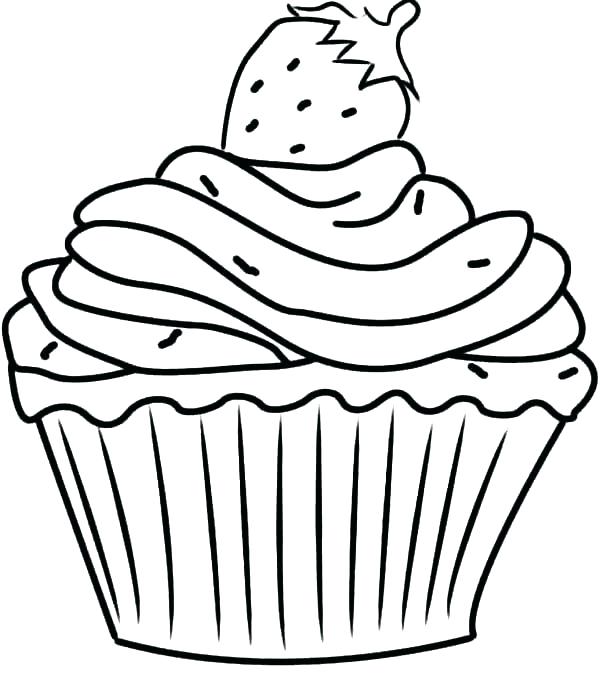 Happy Birthday Cupcake Coloring Pages at GetColorings.com ...