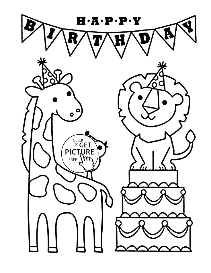 Free Happy Birthday Dad Coloring Pages