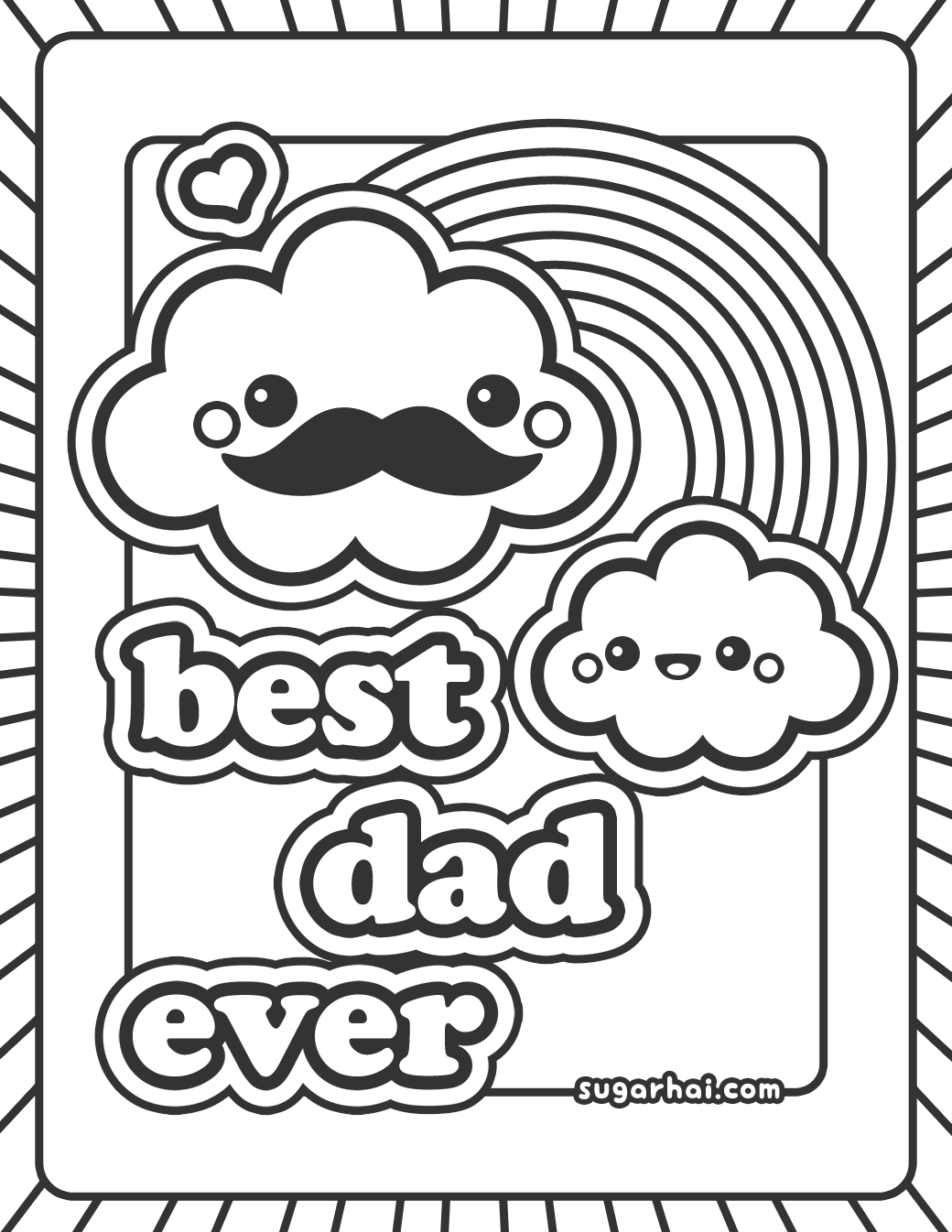 Happy Birthday Dad Coloring Pages at Free printable