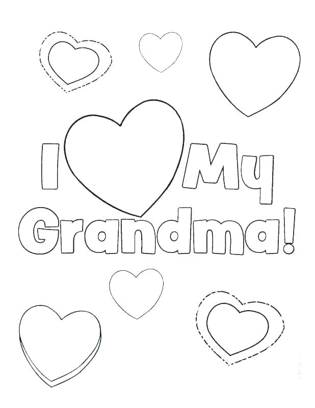 Happy Birthday Grandma Coloring Pages at Free