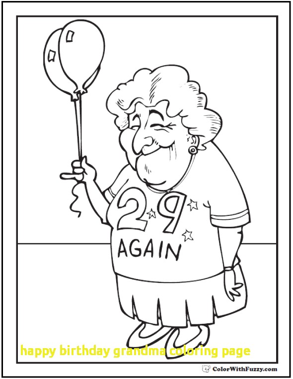 happy birthday grandma coloring pages at getcolorings