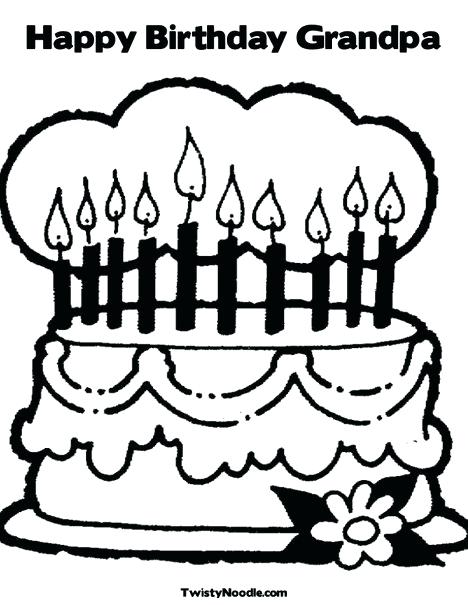 Happy Birthday Grandpa Coloring Page at GetColorings.com ...