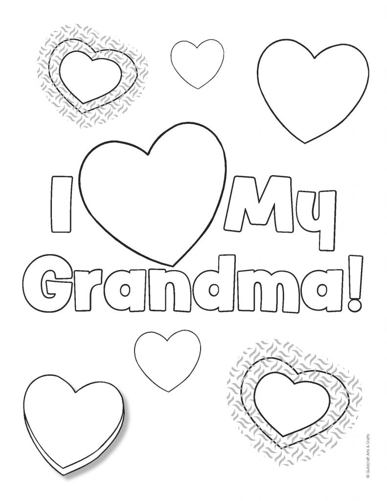 happy birthday grandma coloring pages