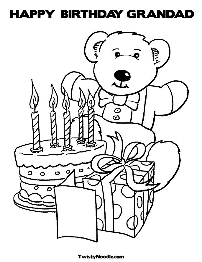 Happy Birthday Grandpa Coloring Page At GetColorings Free 