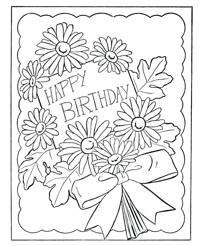 Happy Birthday Mom Printable Coloring Pages At GetColorings Free 