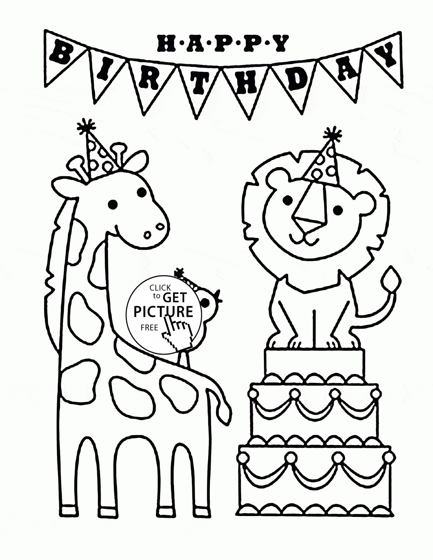 Happy Birthday Nana Coloring Pages at GetColorings.com | Free printable