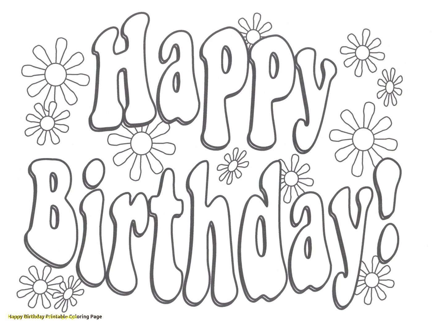 1400x1050 Printable Happy Birthday Grandpa Coloring Pages Colouring Great To
