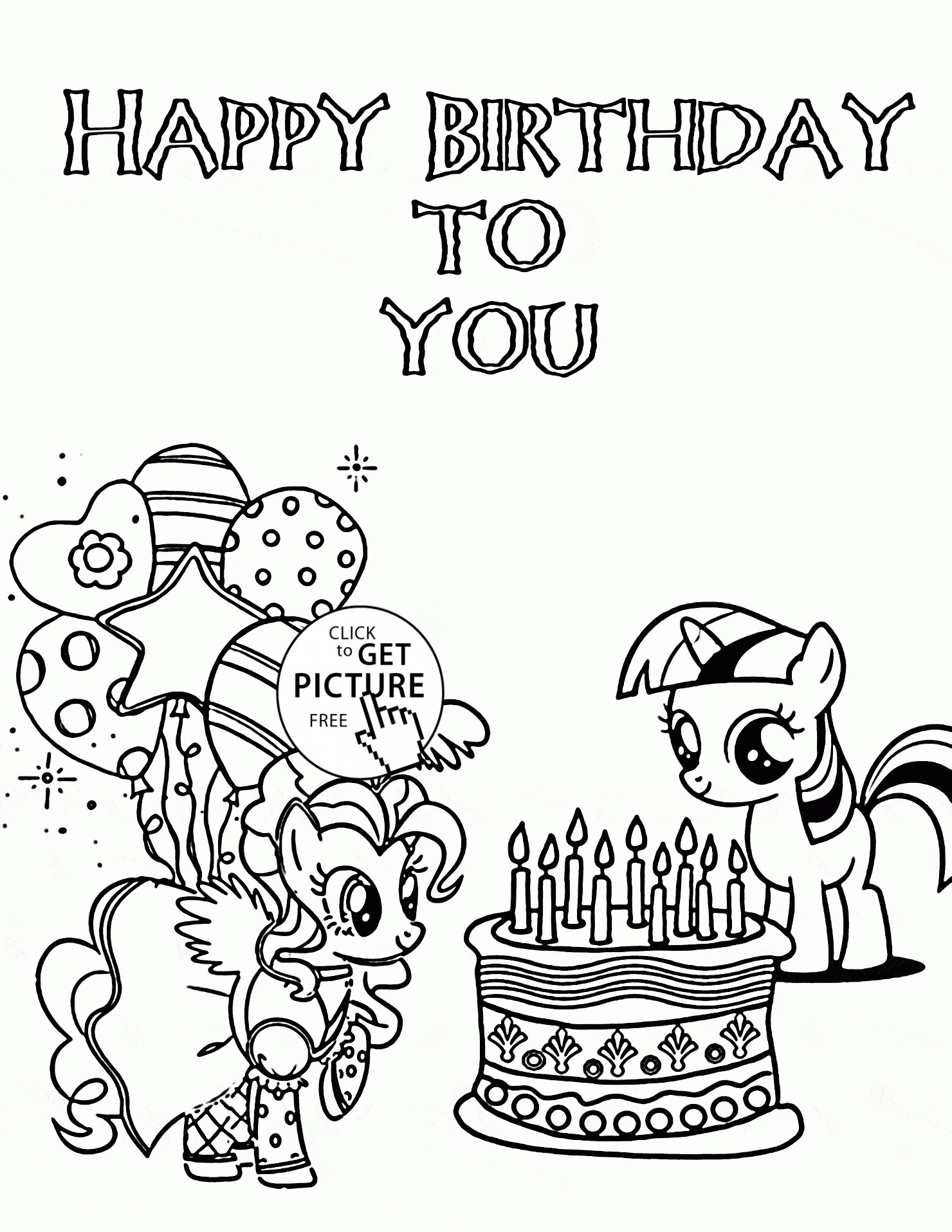 Free Printable Coloring Birthday Card For Teacher
