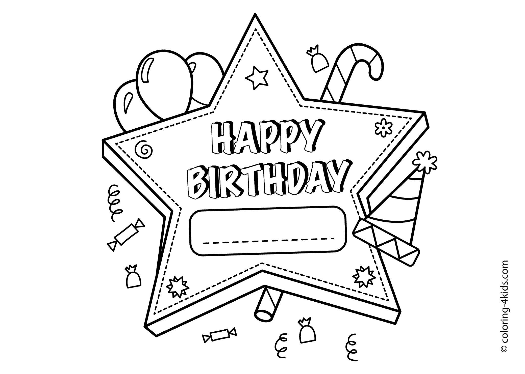 Happy Birthday Teacher Coloring Pages at GetColorings.com | Free