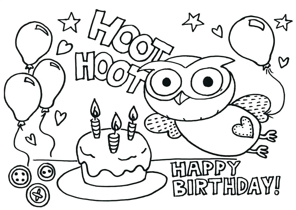Happy Birthday Teacher Coloring Pages at Free