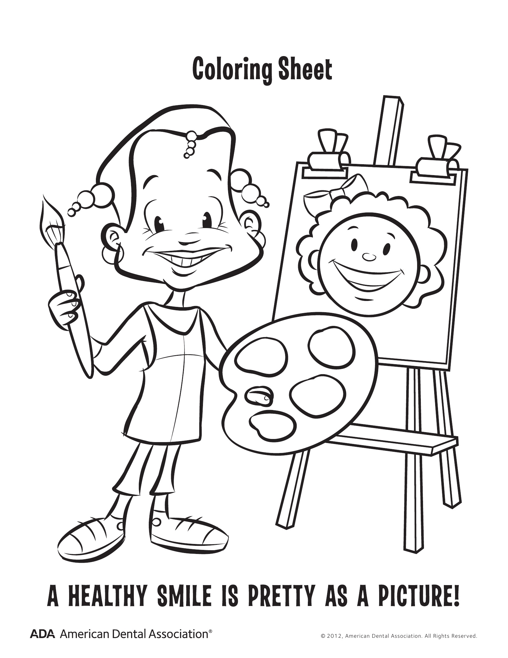 Happy Child Coloring Page at Free printable