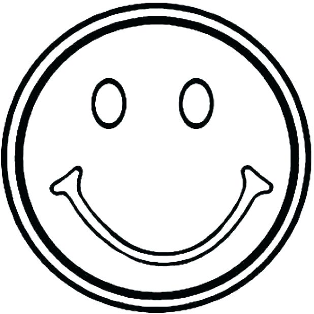Happy Face Coloring Page at Free printable colorings