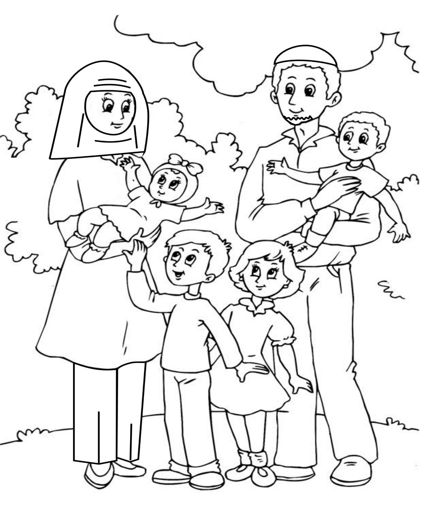 Happy Family Coloring Page At GetColorings Free Printable Colorings Pages To Print And Color