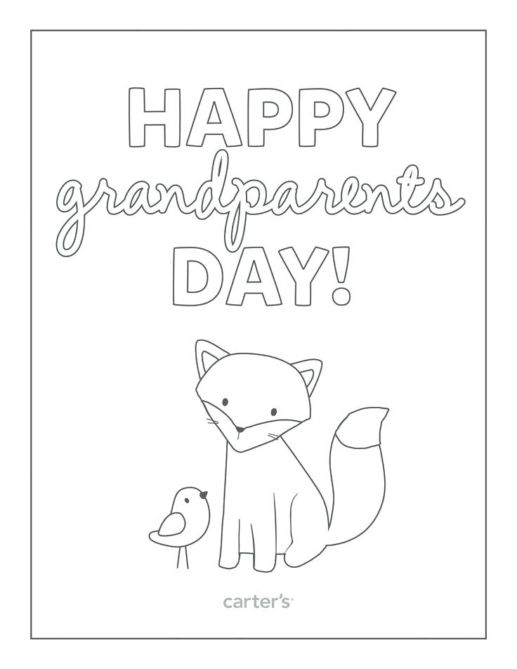 Happy Grandparents Day Coloring Page at Free