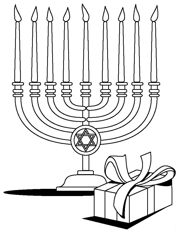 Happy Hanukkah Coloring Pages at Free printable