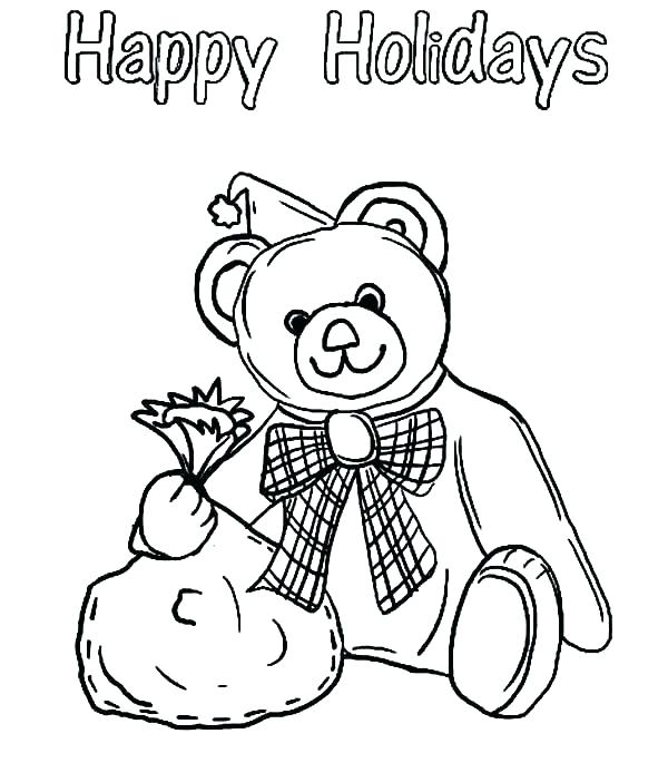 Happy Holidays Coloring Pages Printable at GetColorings.com | Free