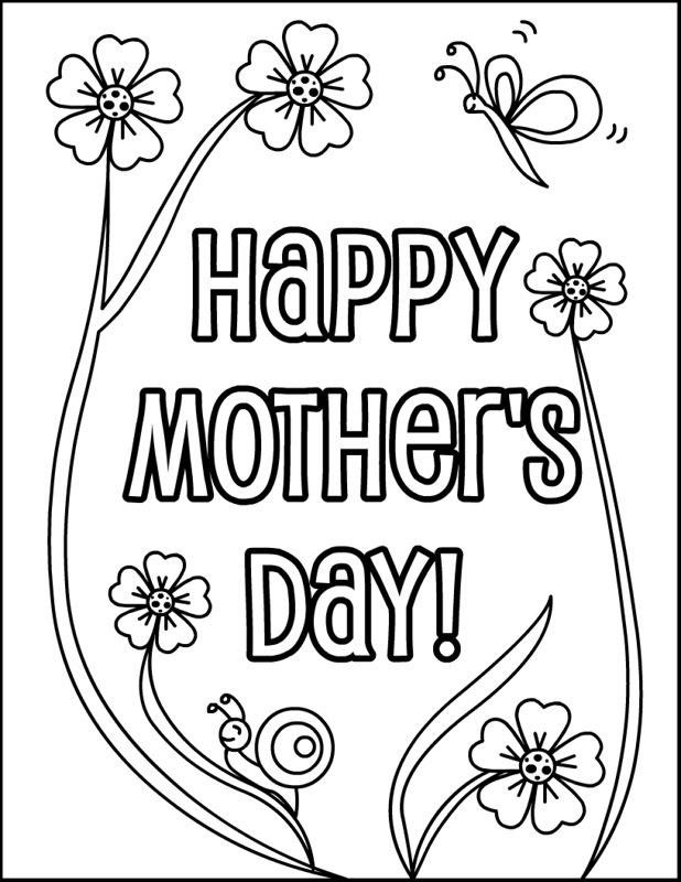 Happy Mothers Day Grandma Coloring Pages At GetColorings Free