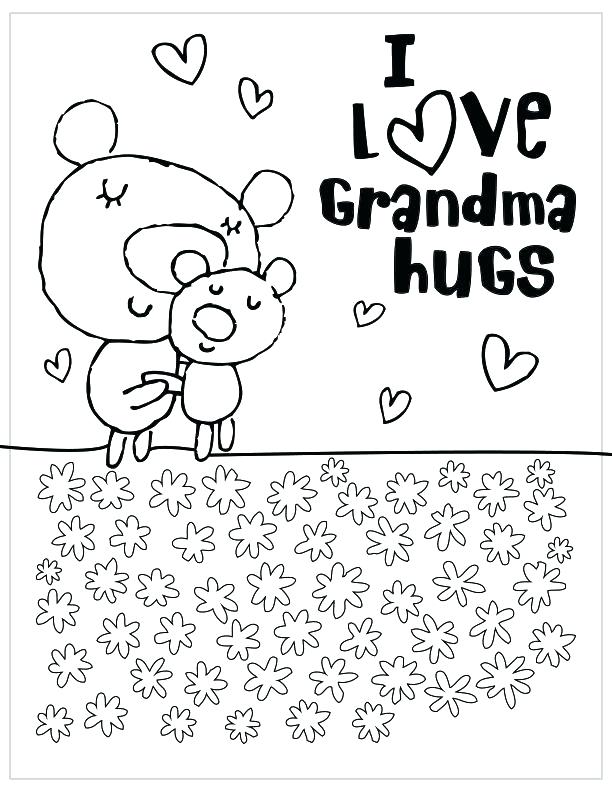 Happy Mothers Day Grandma Coloring Pages at GetColorings com Free